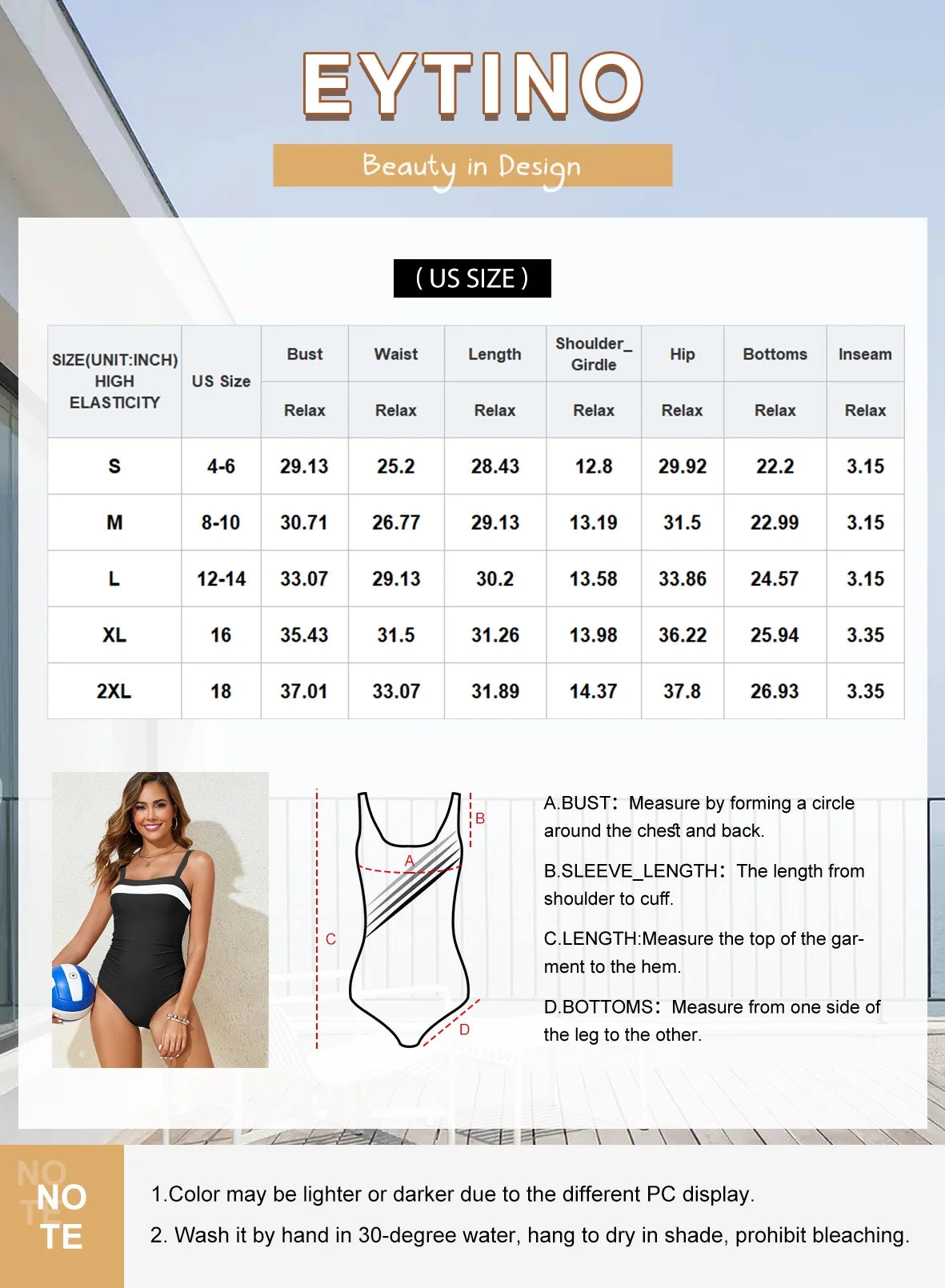 Bathing Suit Women One Piece Swimsuit Tummy Control Slimming Athletic Bathing Suits Color Block Swimming Suits Swimwear Blue S-2XL