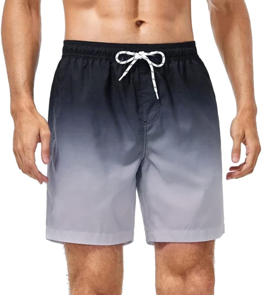Mens Swimming Trunks Quick Dry Swim Shorts with Mesh Lining Lightweight Swimwear Bathing Suit