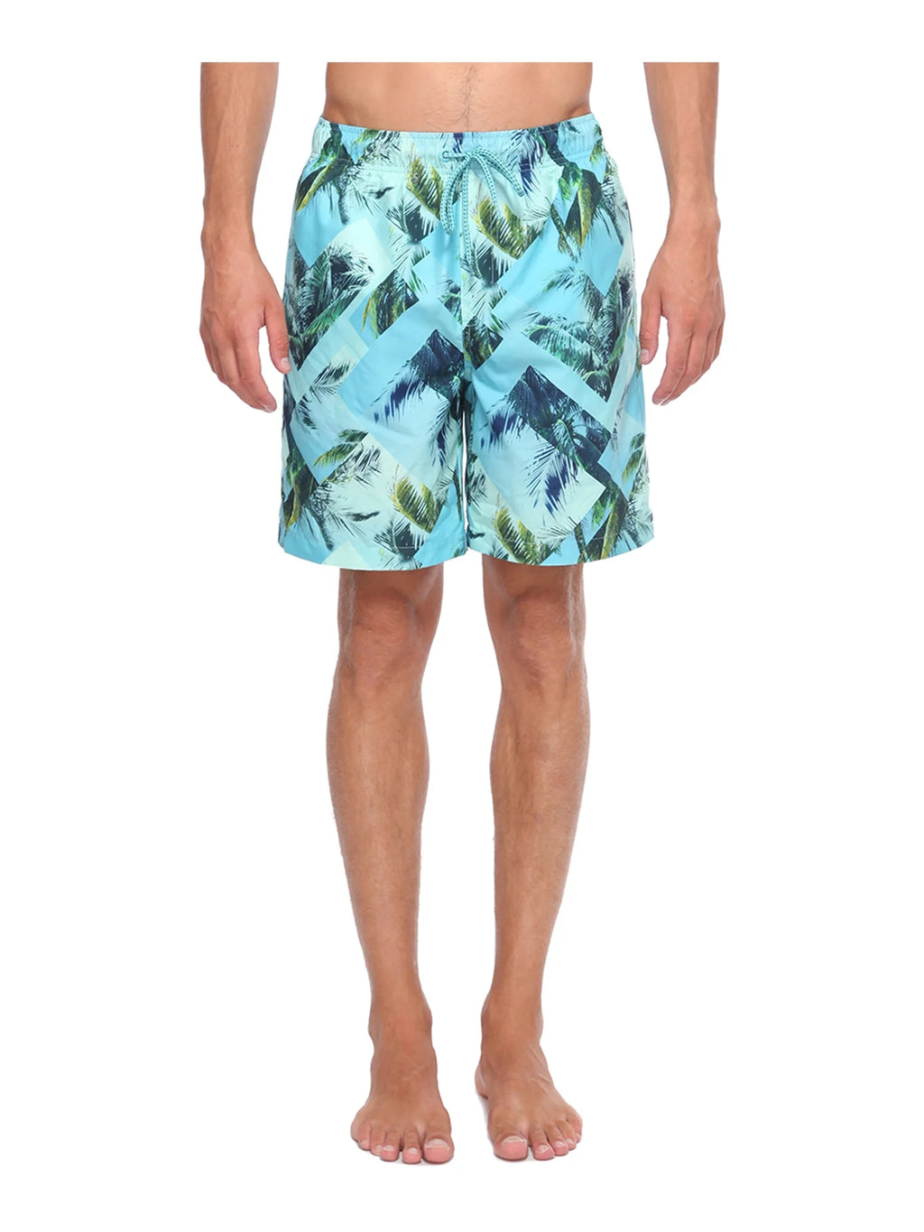 Rokka&Rolla Men'S 8" Mesh Lined Swim Trunks, up to Size 2XL