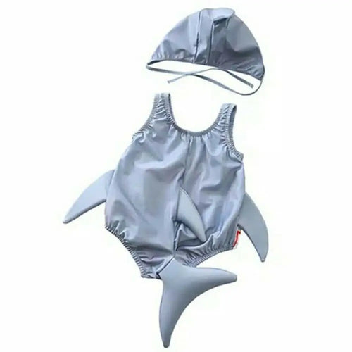 1-6Y Toddler Kids Baby Girl Boy Swimwear Cartoon Animal 3D Printed Swimsuit Hat 2PCS Swimwear Bathing Suit